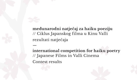 Rezultati 5. međunarodnog natječaja za haiku poeziju